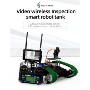 XiaoR GEEK 2.4G video wireless inspection 300M distance rc smart programmable robot tank car kits